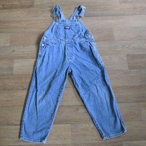 Vintage Oshkosh B'gosh Light Wash Girls' Overalls Size 5 100% Cotton
